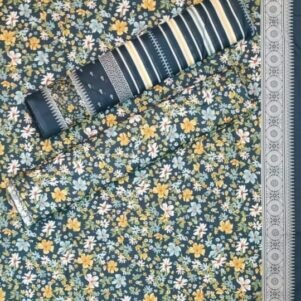 Bin Saeed 3 Piece Digital Printed Unstitched Lawn Collection'2024