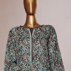 Bin Saeed Stitched 3 Piece Printed Lawn Fershi Shalwar Collection'2025